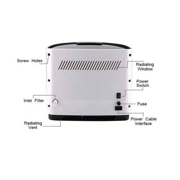 Dedakj Breathing Home Portable Oxygen Concentrator Machine NEW SEALED - Picture 4 of 9